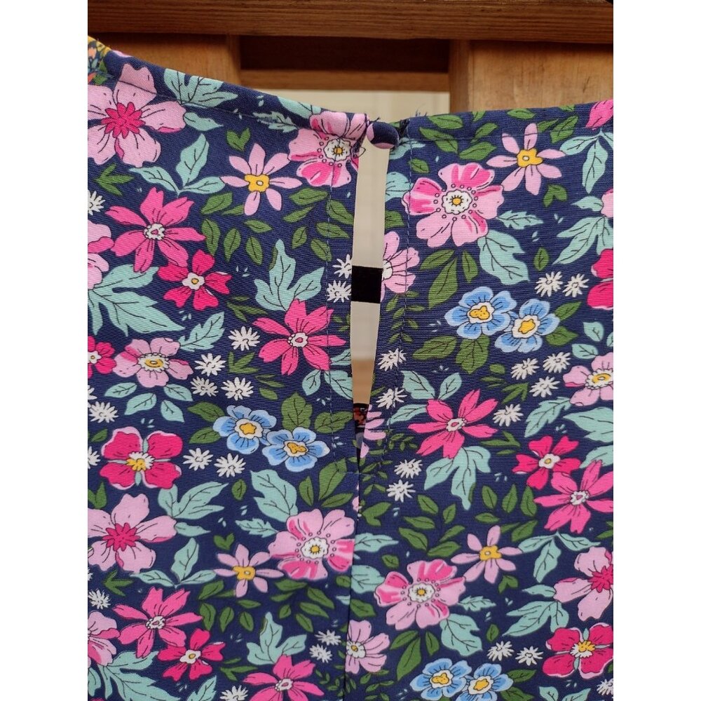 Umgee Cottagecore Floral Dress 1X Peasant Boho Lagenlook Mixed Media Stretch - Picture 5 of 5